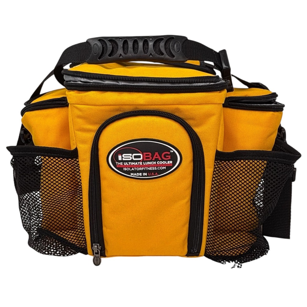 Isolator Fitness ISOBAG 3 Meal Lunch Cooler Yellow Insulated Bag USA
